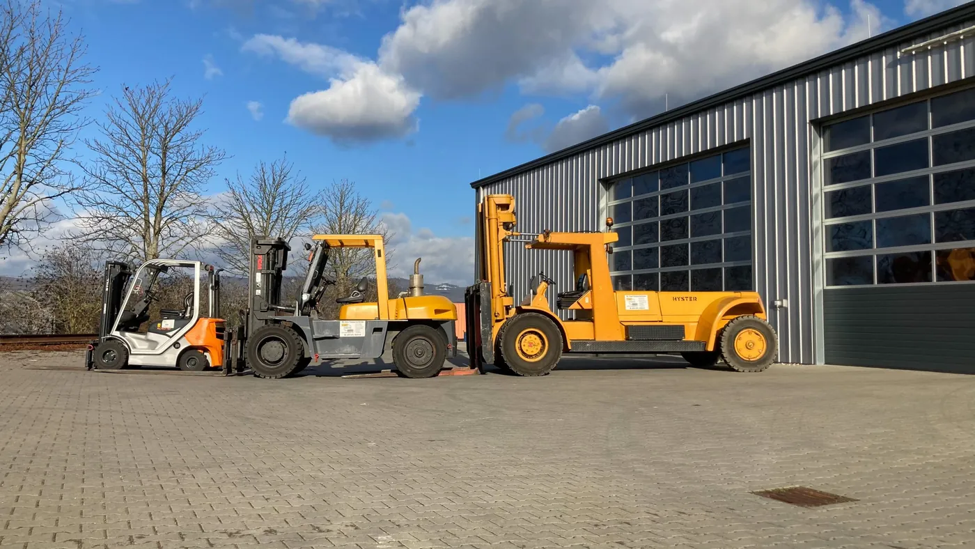 Diesel-Gabelstapler im Einsatz